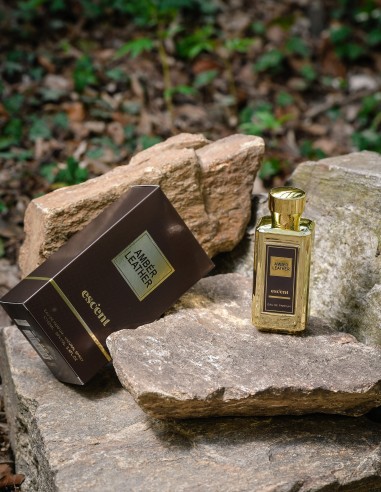 Parfum arabesc Ambre Leather unisex cu miros oriental din gama Escent.