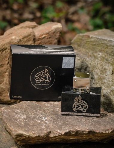 Parfum arabesc Al Dur Al Maknoon Silver pentru barbati cu miros fresh din gama Lattafa.